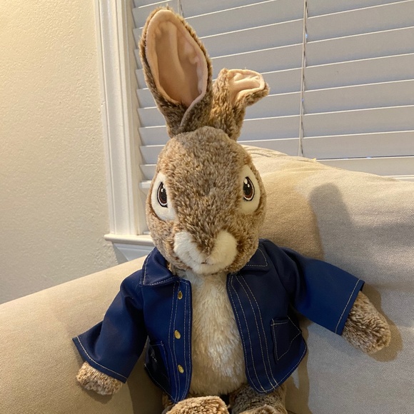 Beatrix Potter Other - Peter Rabbit Plush Stuffed Animal  Beatrix Potter  Brown  Blue Jacket 22 ‘´